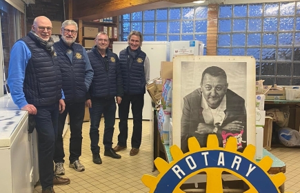 « chalet de noël » organisée par le Rotary Club de Cassel Wormhout en Flandre  au profit des restos bébés du cœur de Cassel